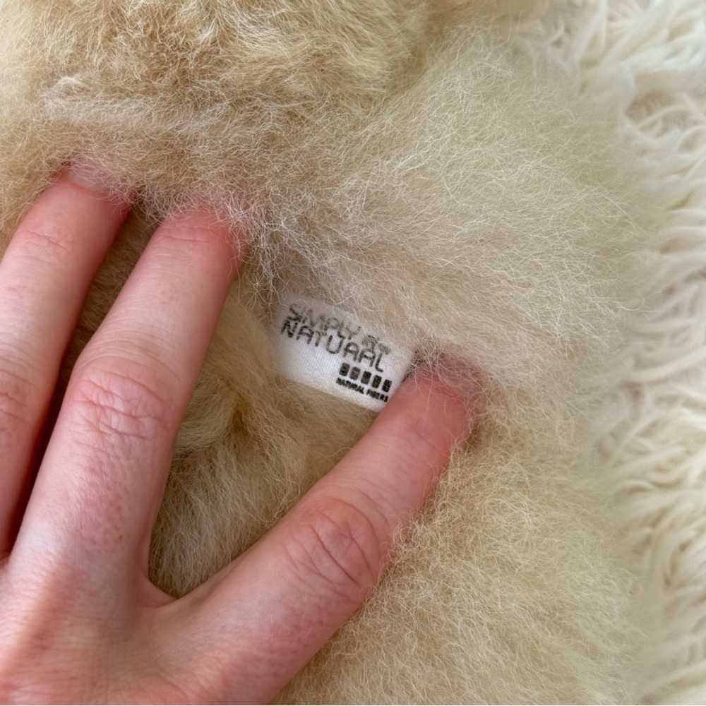 Simply Natural Alpaca Fur Teddy Bear Plush Handmade Peru Soft Stuffed Toy - Picture 3 of 6